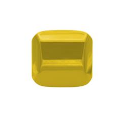 Light Cover, Revolve Series, Square, 2.000 in., Yellow, Plastic, Pair