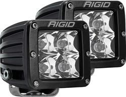 Spot Lights, D-Series, Clear Lens, 17.3 Watts, 9-36 V, Black, Pair