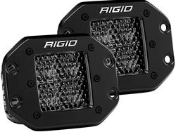 Light Pods, Auxilary Lights, Midnight D-Series PRO, Diffused LED Spot Lights, Flush Mount, 1,411 Lumens, Pair