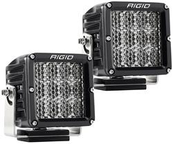 Auxiliary Lights, D-XL Pro LED, LED Driving, Square, White Bulb, Clear Lens, Black Housing, 9-36 V, 88 watts, Pair