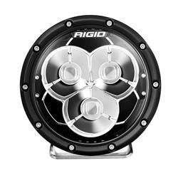 Auxiliary Lights, 360 Series, Laser, Spot, 6 in., White LED, Black Aluminum Housing, Clear Lens, Amber Backlighting, Pair