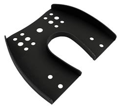 Auxiliary Light Mounting Bracket, D-Series, Two Lights Capacity, Stainless Steel, Black Powdercoated, Each