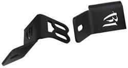 Auxiliary Light Mount Brackets, Polaris, RZR XP 1000, Steel, Black Powdercoated, D-Series, DXL Series, A-Pillar, Pair