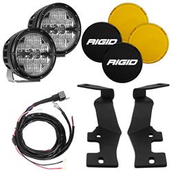 Light Pods, 360-Series, RAM, A-Pillar Mounts, 6 in. Round LED Lights, Kit