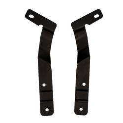 Auxiliary Light Mount Brackets, A-Pillar Mount Brackets, Stainless Steel, Black Powdercoated, Ford, Maverick, Pair