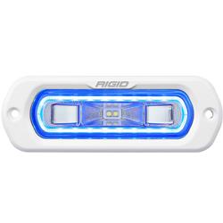 Off-Road Light, SR-L Series Marine Spreader Pod 2 Wire Flush Mount White With Blue Halo