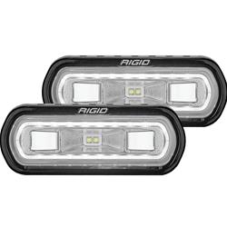 Auxiliary Light, Off-Road/Racing Lamp, LED, Clear Lens, White Halo Surround, Pair