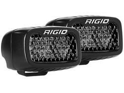 Light Pods, Auxiliary Lights, SR-M Series PRO Spot Diffused Midnight Surface Mount, Pair