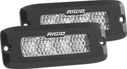 Auxiliary Lights, SR-Q Series Pro, LED Backup, Rectangular, White Bulb, Clear Lens, Black Housing, 9-36 V, 31 watts, Pair