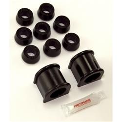 Sway Bar Bushings, Front, Polyurethane, Black, 1.125 in. Bar Diameter, Jeep, Kit