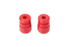 Frame Bump Stops, Front, Polyurethane, Red, Jeep, Pair