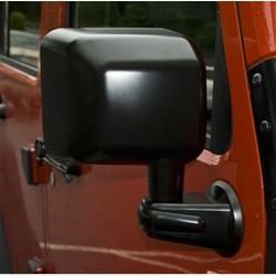 Mirror, Replacement, Passenger Side, Plastic, Black, Jeep, Each
