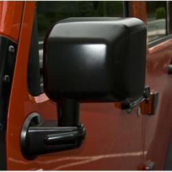 Mirror, Replacement, Driver Side, Plastic, Black, Jeep, Each