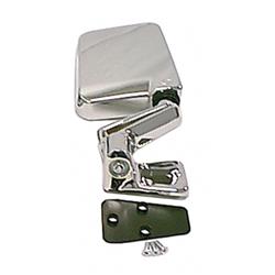 Mirror, Replacement, Passenger Side, Square, Plastic, Chrome, Jeep, Each