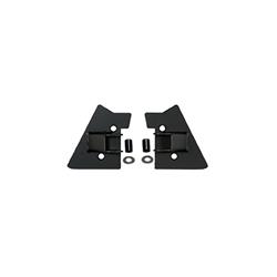 Mirror Relocation Brackets, Steel, Black, Jeep, Pair