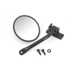 Mirror Relocation Kit, Quick Release, Steel, Black Powdercoated, Jeep, Pair