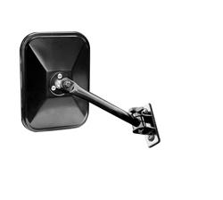 Side View Mirror, Quick Release, Steel, Black Powdercoated, Jeep, Each
