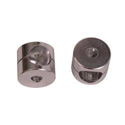 Mirror Bushings, Replacement, Aluminum, Clear Anodized, Jeep, Pair