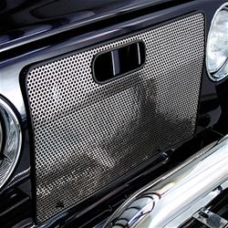 Bug Guard, Grille Bug Shield, Stainless Steel, Polished, Jeep, Each
