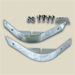 Corner Body Guards, Stainless Steel, Polished, Jeep, Pair