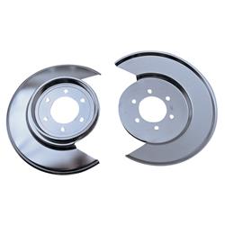 Brake Dust Shields, Stainless Steel, Polished, 15 in. Diameter Wheel, Pair