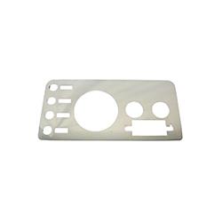 Dash Gauge Cover, Stainless Steel, Polished, Jeep, Each