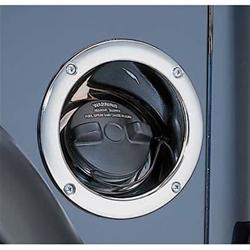 Gas Filler Housing, Plastic, Chrome, Jeep, Each