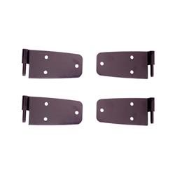 Door Hinges, Lower, Steel, Black, Jeep, Kit