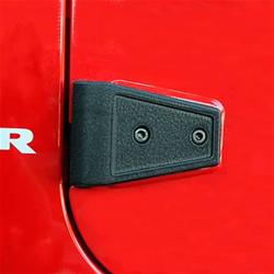 Door Hinge Covers , Steel, Black Powdercoated, Jeep, Set of 4