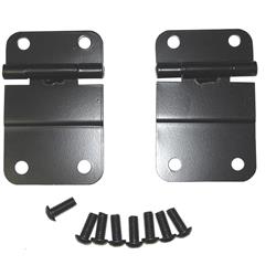 Tailgate Hinges, Steel, Black, Jeep, Pair