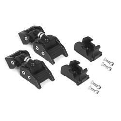 Hood Latches, Black Powdercoated, Aluminum, Jeep, Pair