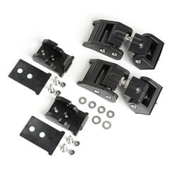 Hood Catches, Textured Black, Aluminum, Jeep, JL, JLU, Kit