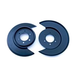 Brake Dust Shields, Steel, Black Powdercoat, 15 in. Diameter Wheel, Pair