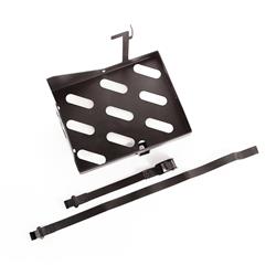 Battery Tray: Dual Battery tray, steel, black powder coat, w/hardware & retaining straps, Jeep:12-17 Wran JK