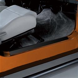 Door Sill Guard, Steel, Black Adhesive Back, Jeep, Pair