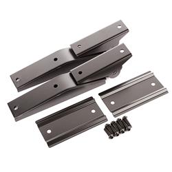 Tailgate Hinges: steel, semi-gloss black powdercoated, pair, w/ hardware, Jeep: 97-06 Wrangler TJ