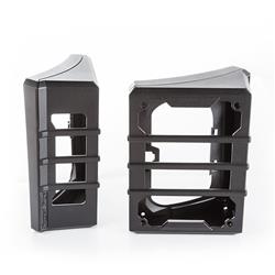 Taillight Guards, Elite Series, Aluminum, Black Textured Powdercoated, Jeep, Pair