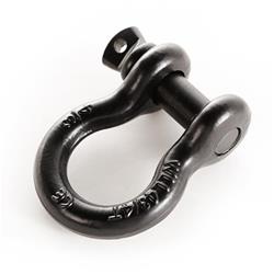 Bow Shackle, Steel, Black, 9,500 lbs. Load Rating, 3/4 in. Pin, each