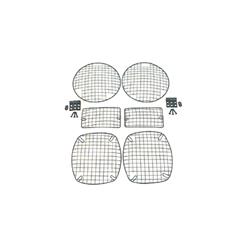 Light Guards, Steel, Black Powdercoated, Jeep, Kit