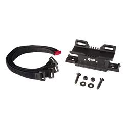 Fire Extinguisher Bottle Brackets, Flat Surface/Roll Bar Mount, 2.5 lb. Bottle, Billet Aluminum/Stainless Steel, Black Powdercoated, Jeep, Each
