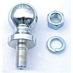 Hitch Ball, Steel, Chrome, 2 in. Diameter Ball, 0.750 in. Diameter Shank, 1.5 in. Shank Length, Each