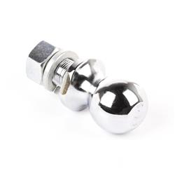 Hitch Balls: 2" trailer hitch ball, 1" dia shank, chrome plated steel, 7500lb weight capacity