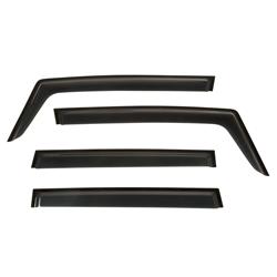 Side Window Visors, 3M Tape, Acrylic, Matte Black, Jeep, Set of 4