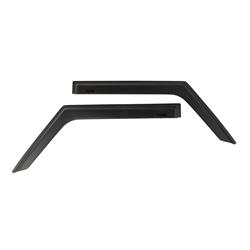 Side Window Visor, Front, Acrylic, Matte Black, Adhesive Tape, Jeep, Pair