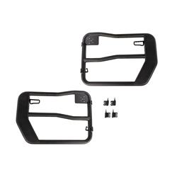Doors, Fortis Tube Doors, Front, Steel, Black Powdercoat, Jeep, Wrangler, Pair