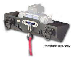Bumper Base, Fabricated, Steel, Black Powdercoated, Jeep, Each
