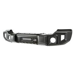 Bumper, Spartacus Stamped Steel, Fabricated, Steel, Black Powdercoated, Front, Jeep, Each