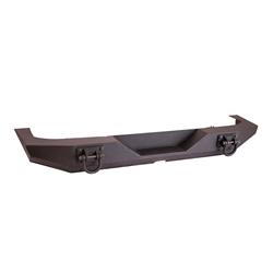 Bumper, XHD, Fabricated, Rear, Steel, Black Powdercoated, Jeep, Each