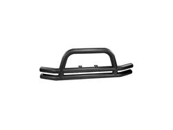 Bumper, Tube with Hoop Style, Front, Steel, Black Powdercoat, Jeep, Each