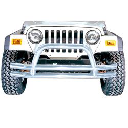 Bumper, Stainless Steel, Polished, Tube Style, Front, Jeep, Each